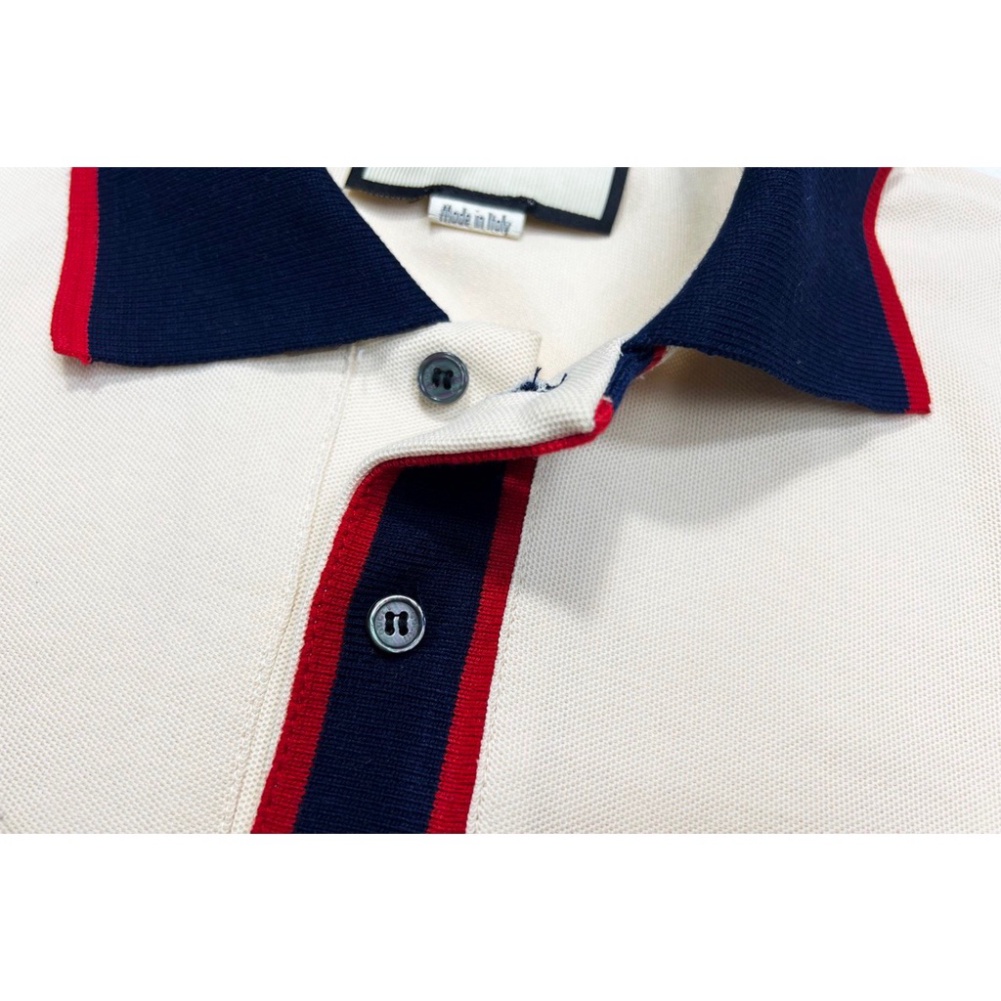 ÁO POLO GUCCI INTERLOOKING , ÁO THUN POLO GC THÊU LOGO NAM NỮ UNISEX .TheStrawBerry