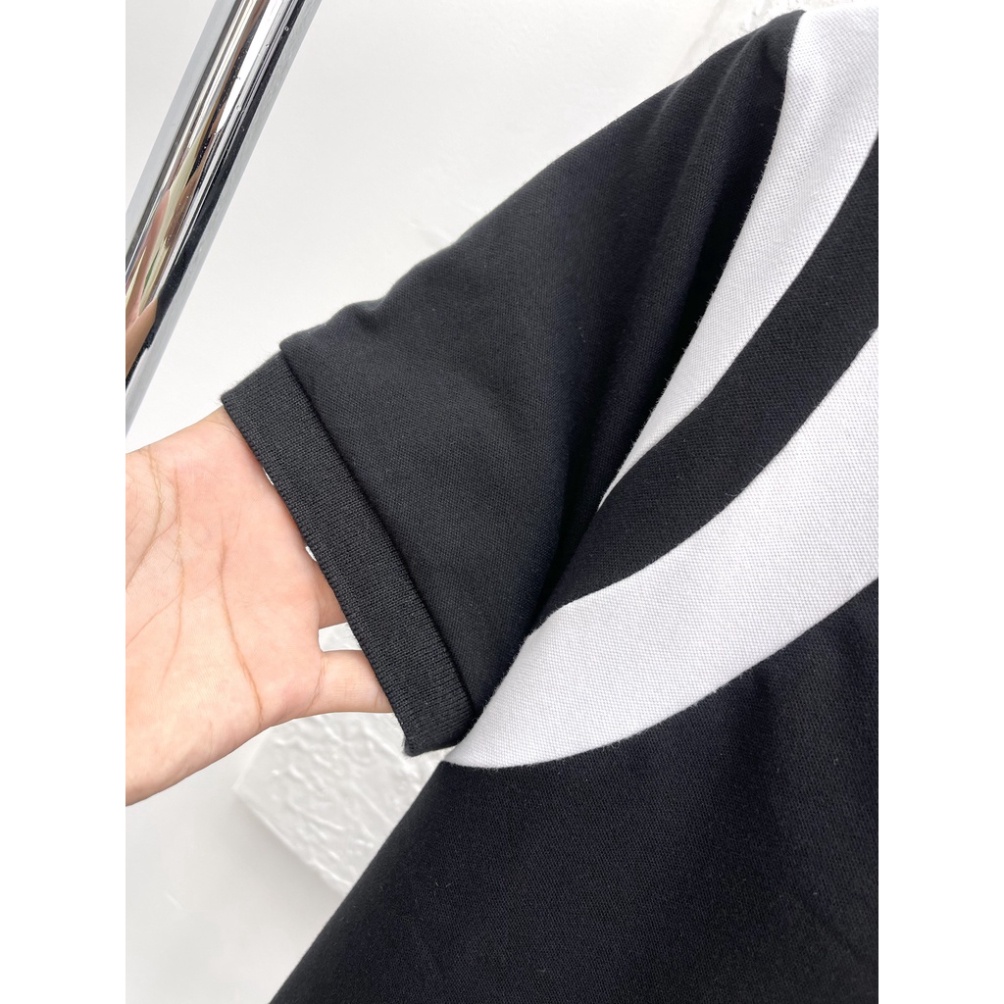 ÁO POLO SAIN LAURENT CỔ BẺ , ÁO POLO SỌC VAI NAM NỮ UNISEX .BestClothing