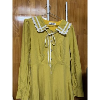 Đầm thủy thủ vàng mustard | Đ33