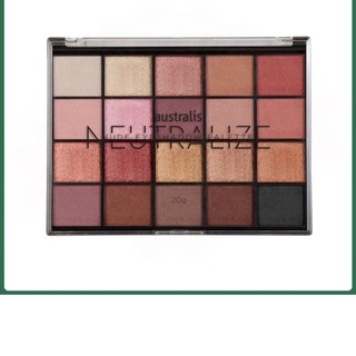 Bảng Phấn Mắt 20 Màu Dạng Lì, Ánh Nhũ Australis Neutralize Nude Eyeshadow Palette