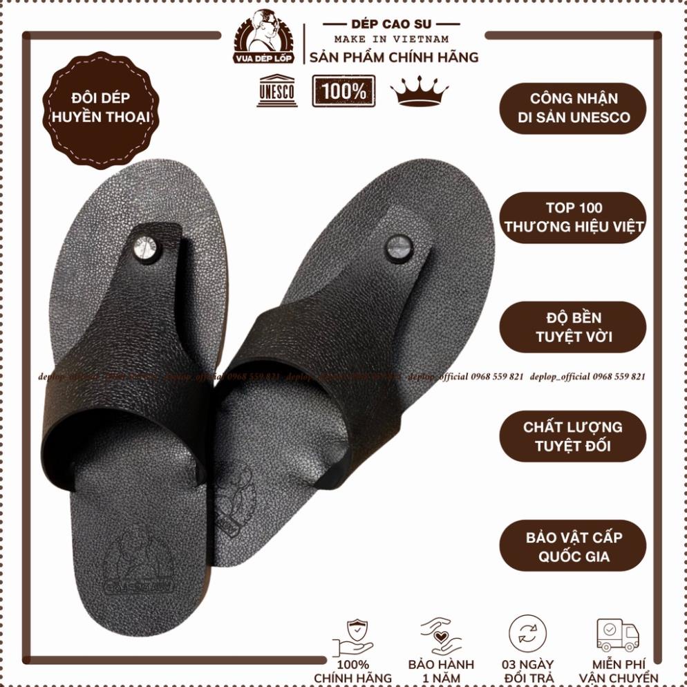 Dép cao su thời trang 2 quai phong cách Flip-Flops thương hiệu VUA DÉP LỐP PHẠM QUANG XUÂN trẻ trung dép lốp ô tô DL42