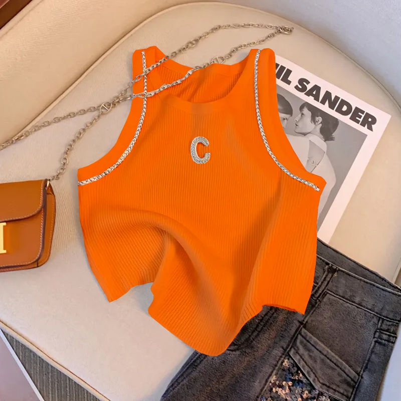 Áo Croptop Sát Nách Phong Cách Pháp Hàng Mới