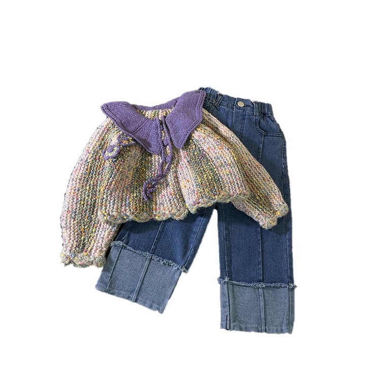 Pre-sale Áo Khoác cardigan Dệt Kim Thời Trang Hàn Quốc 2023 Cho Bé Gái