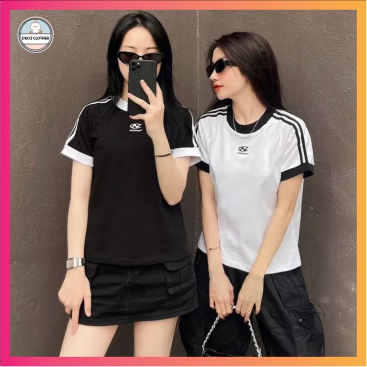 Áo thun BABY TEE basic dáng ôm in chữ N