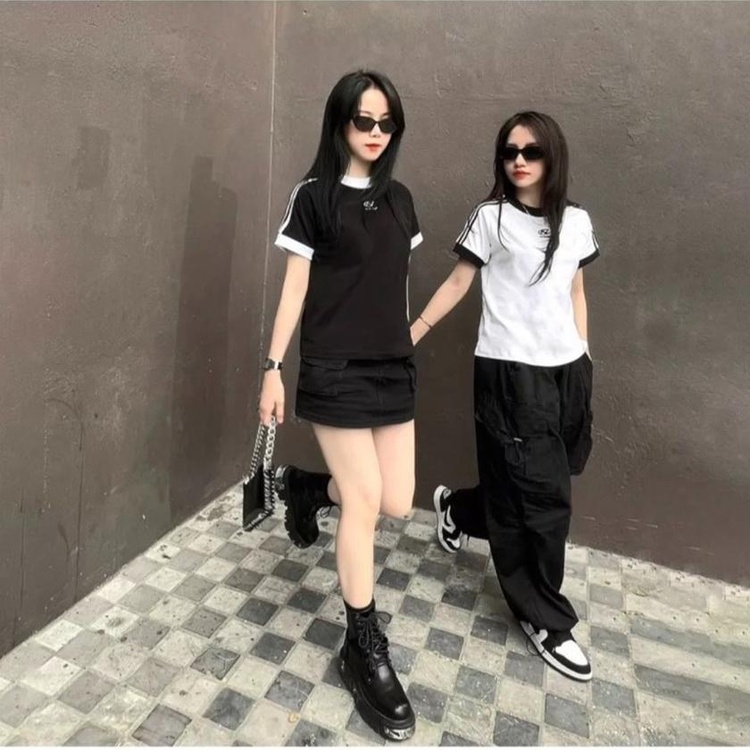Áo thun BABY TEE basic dáng ôm in chữ N