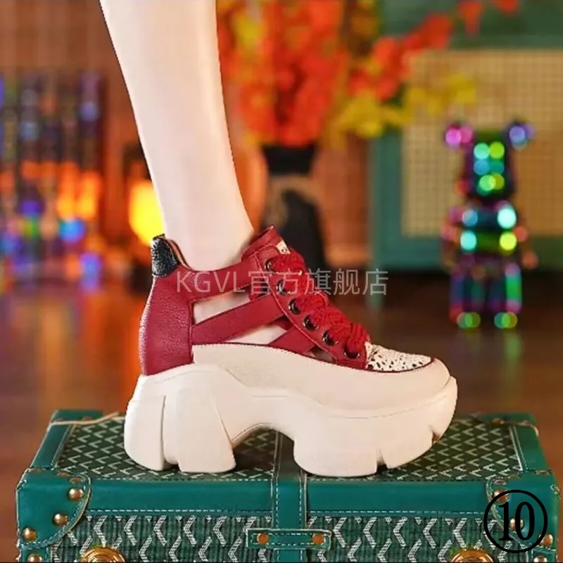 Giày Sandal Da Thật Đế Dày Đục Lỗ Thoáng Khí Thời Trang Mùa Hè 2023 Cho Nữ