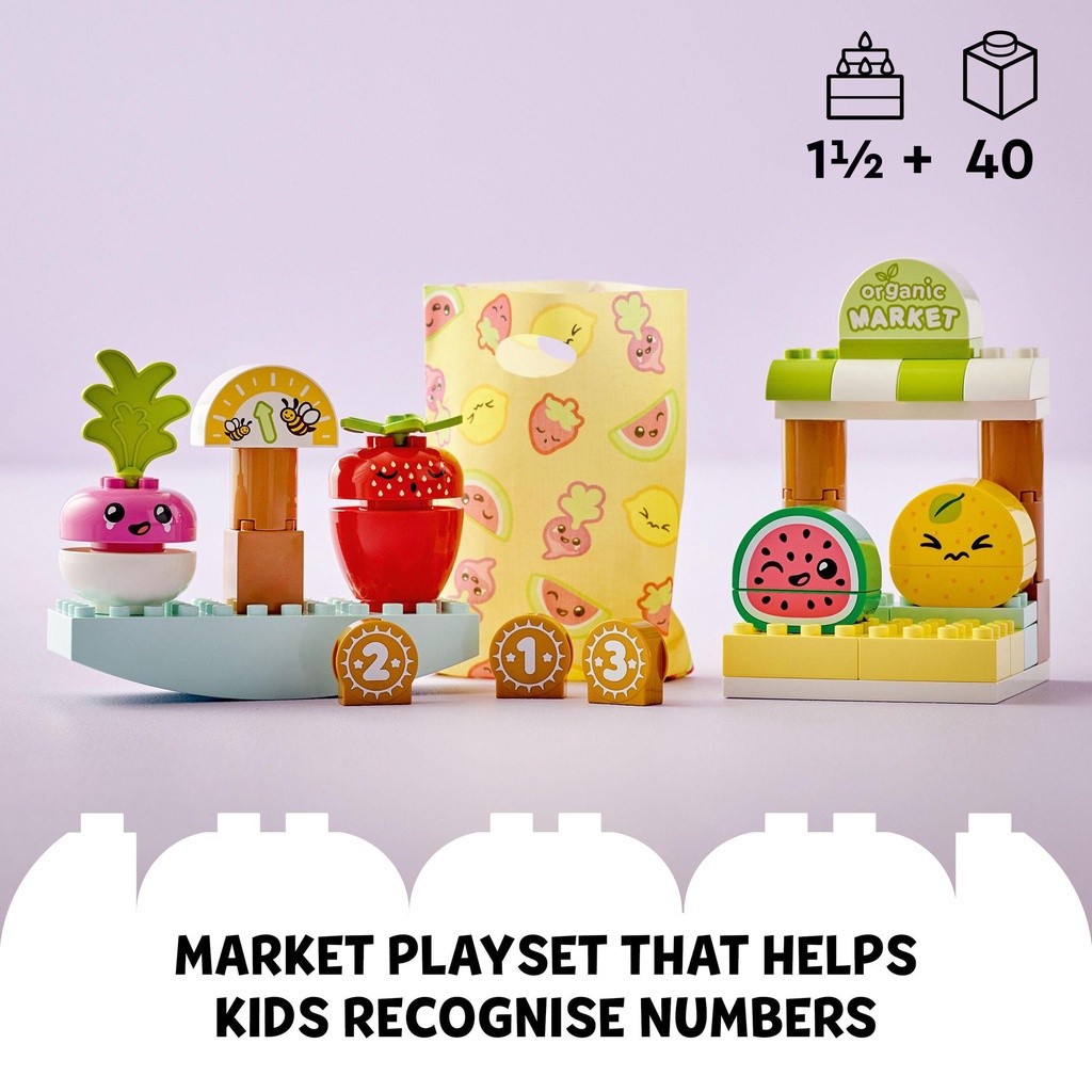 LEGO Duplo My First 10983 Khu Chợ Rau Củ Hữu Cơ (40 chi tiết)
