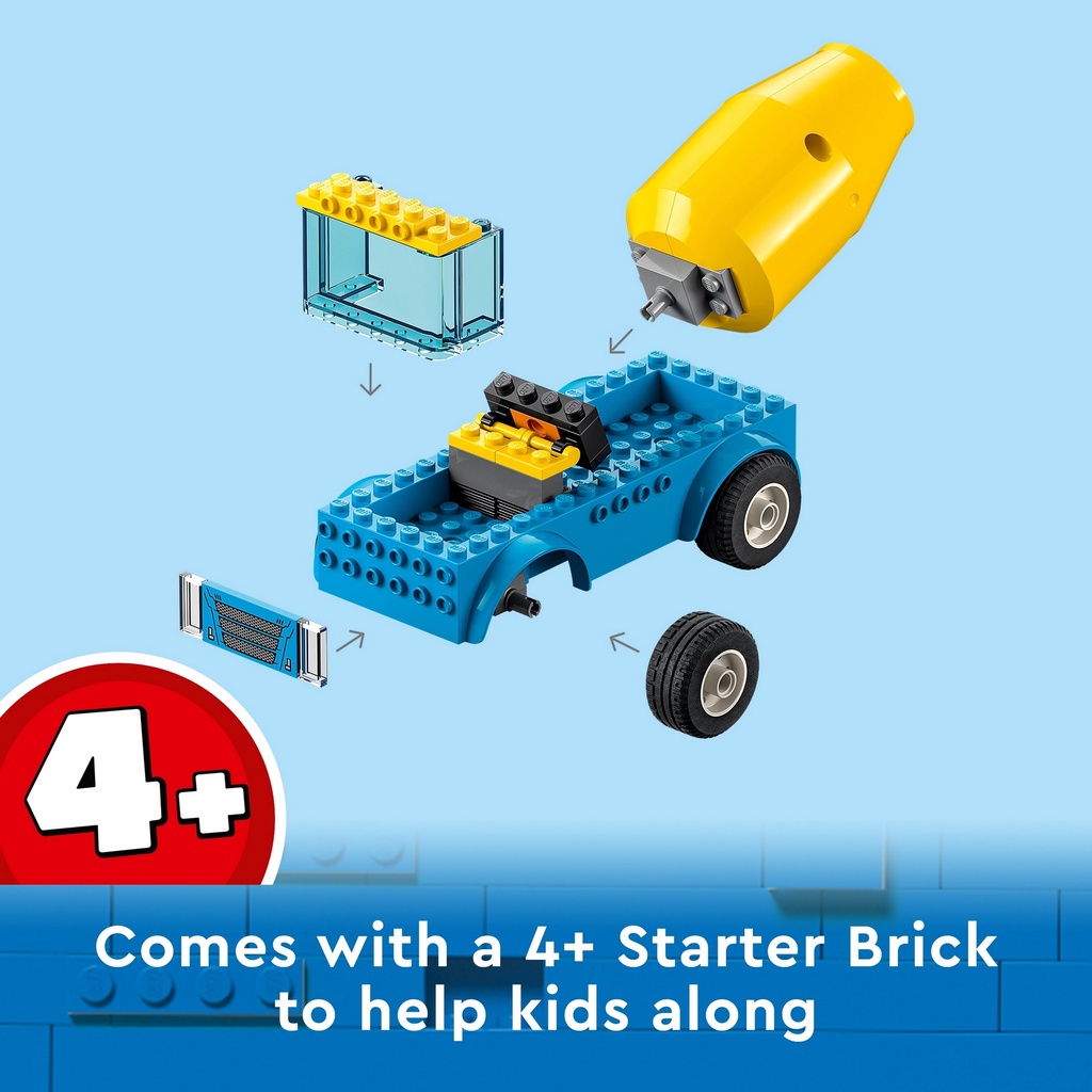 [Mã LIFEMC06CBAU giảm 50k đơn 350k] LEGO City 60325 Xe trộn xi măng (85 chi tiết)