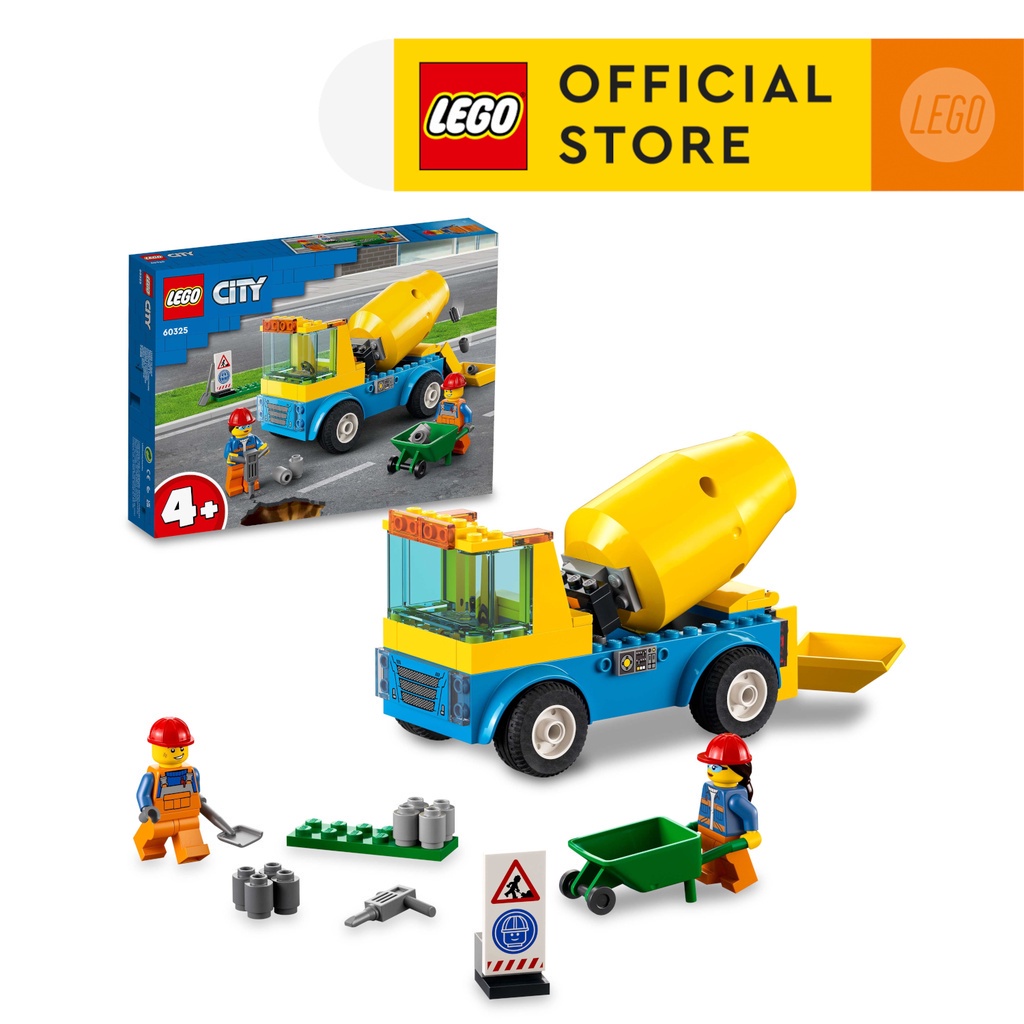 [Mã LIFEMC06CBAU giảm 50k đơn 350k] LEGO City 60325 Xe trộn xi măng (85 chi tiết)