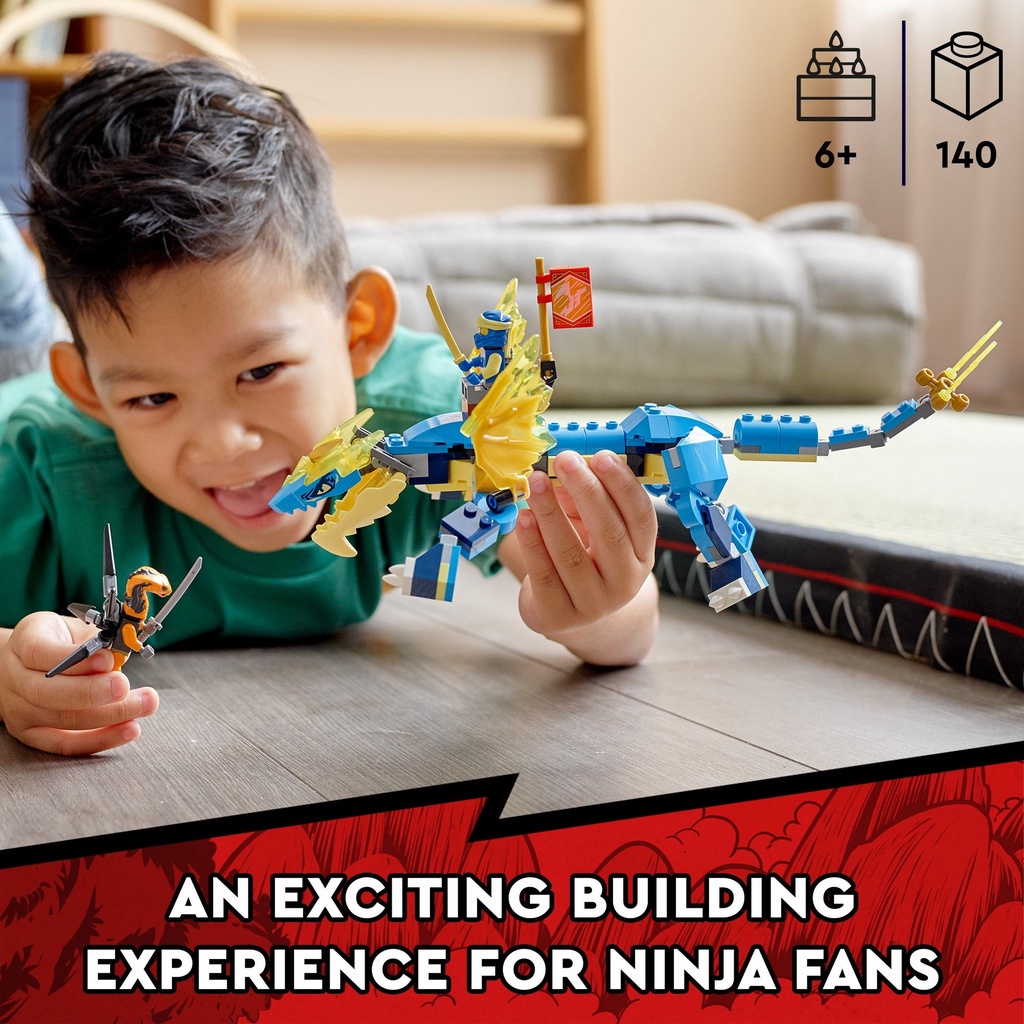 LEGO Ninjago 71760 Rồng thần sấm sét của Jay (140 chi tiết)