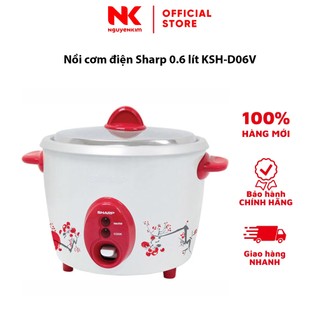Nồi cơm điện sharp 0.6 lít ksh-d06v