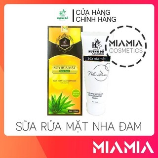 Sữa rửa mặt nha đam huỳnh đỗ cosmetics - aloe vera cleanser foam 150ml