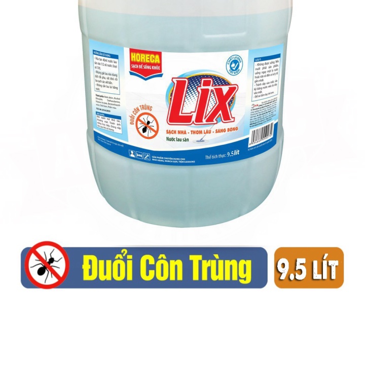 (Sale2023) Nước lau sàn Lix Đuổi Côn Trùng 10Kg [Mẫu mới - Tiết kiệm]
