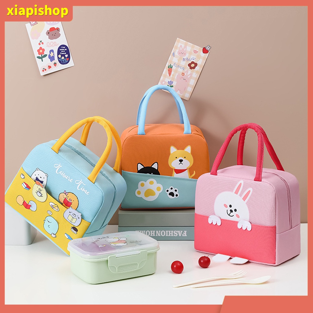 XIAPI+ Túi Đựng Hộp Cơm Trưa Giữ Nhiệt Tái Sử Dụng Tiện Lợi