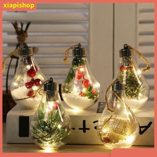 XIAPI+ Phụ kiện treo trang trí hình bóng đèn LED cho Giáng sinh trọng lượng nhẹ tiện dụng