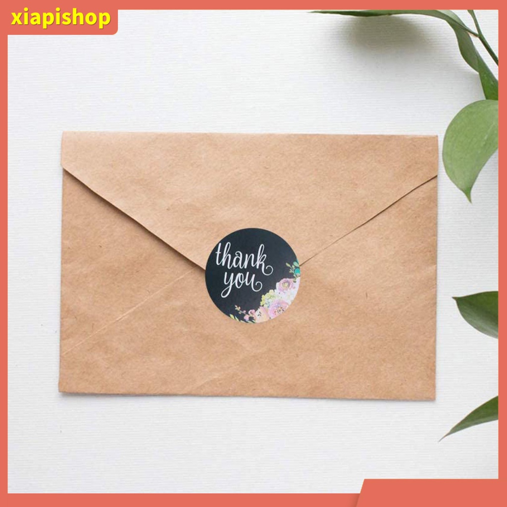 XIAPI+ Cuộn 500 miếng dán in chữ Thank You
