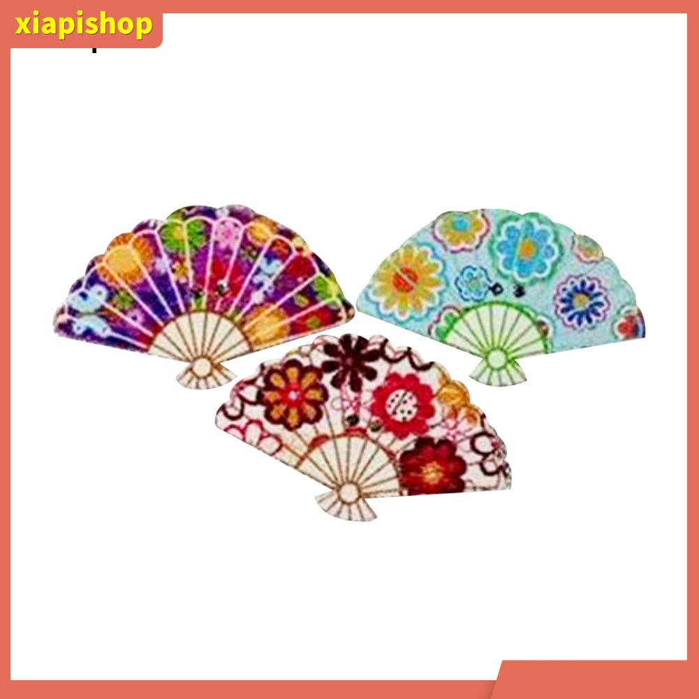 XIAPI+ 100 Nút Áo 2 Lỗ Hình Quạt Dễ Thương