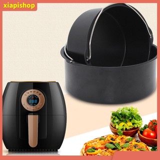 XIAPI+ 6/7/8inch Non Stick Handle Round Cake Baking Pan Tray Air Frying Pot Accessory