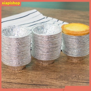 XIAPI+ Set 100 đế làm bánh tart trứng hình tròn sử dụng một lần