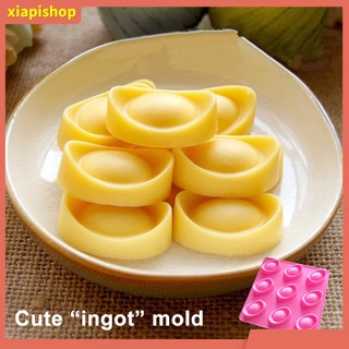 XIAPI+ Khuôn silicon làm bánh có 9 ô hình thỏi vàng độc đáo