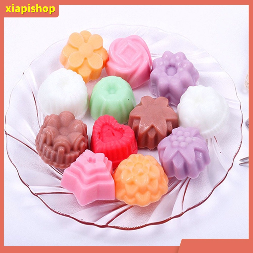 XIAPI+ Khuôn làm bánh đa năng thiết kế 12 ô bằng silicone cao cấp