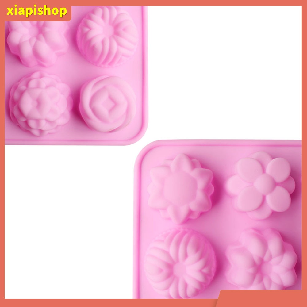 XIAPI+ Khuôn làm bánh đa năng thiết kế 12 ô bằng silicone cao cấp