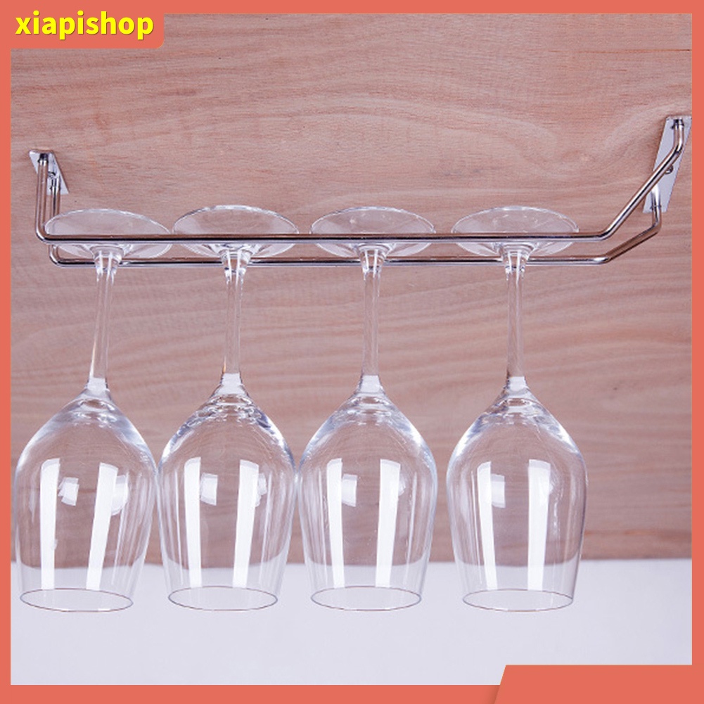 XIAPI+ Giá treo ly rượu vang gắn tường bằng thép không gỉ tiện lợi