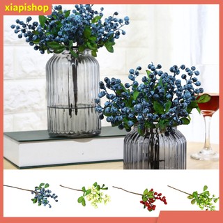 XIAPI+ Cành việt quất giả trang trí nhà cửa/quán cà phê I16