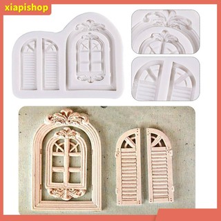 XIAPI+ Khuôn silicon tạo hình cửa sổ độc đáo trang trí bánh
