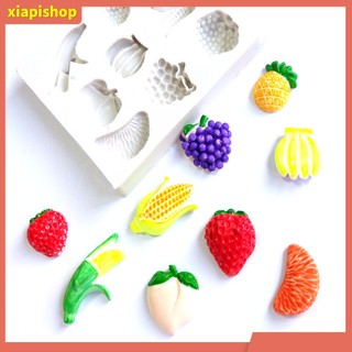 XIAPI+ Khuôn silicone làm bánh hình trái cây