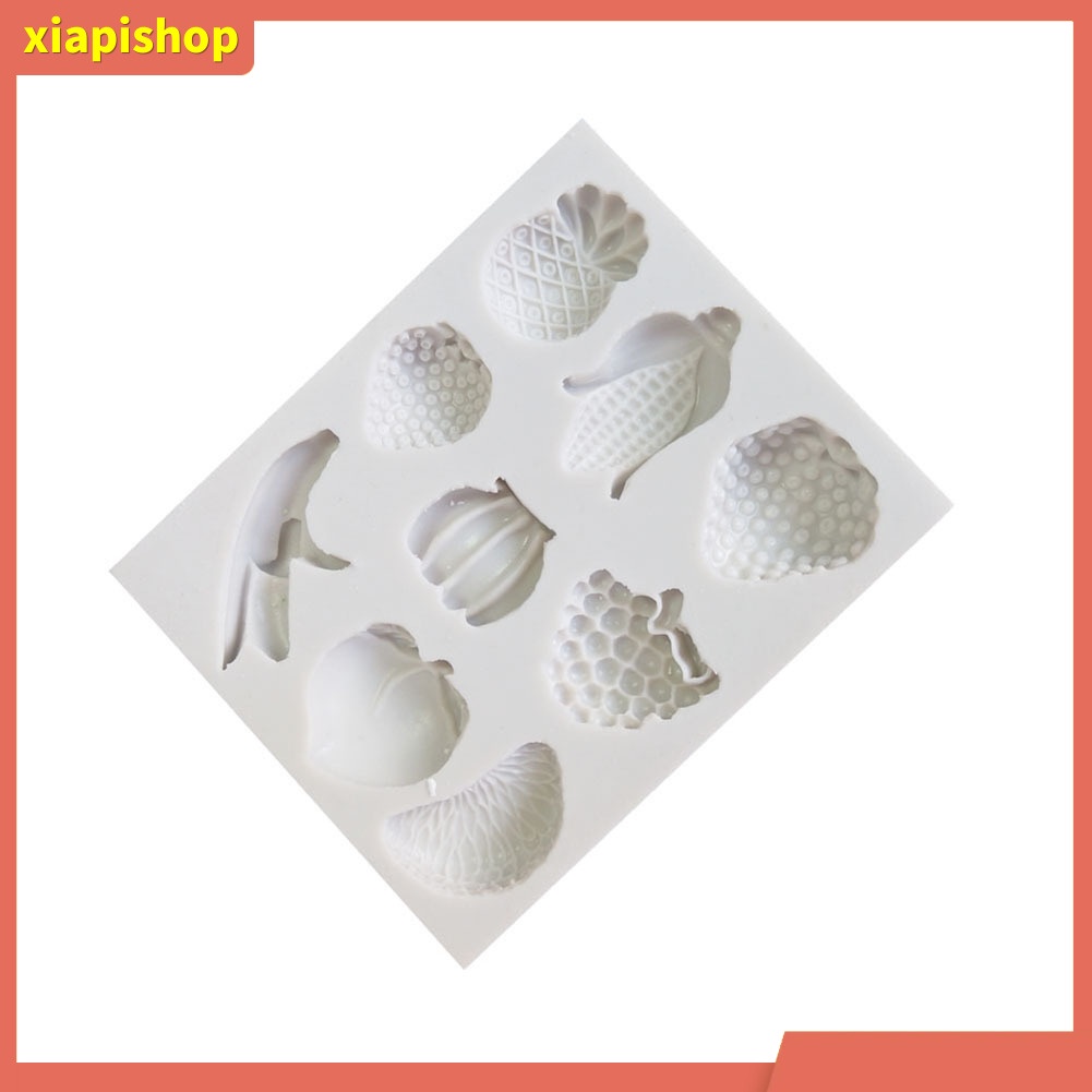 XIAPI+ Khuôn silicone làm bánh hình trái cây