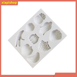 XIAPI+ Khuôn silicone làm bánh hình trái cây