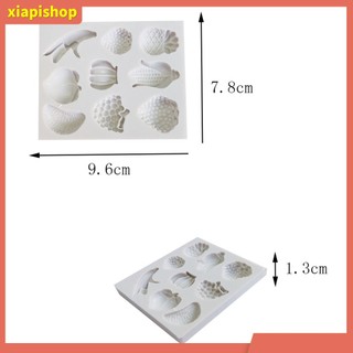 XIAPI+ Khuôn silicone làm bánh hình trái cây