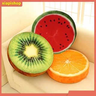 XIAPI+ Gối đệm dạng tròn hình quả cam/kiwi/dưa hấu đáng yêu