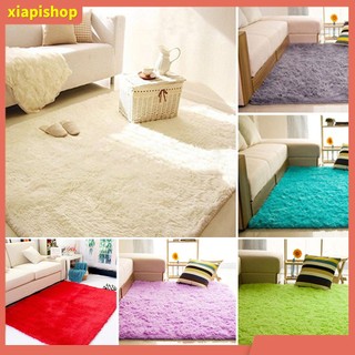 XIAPI+ Thảm lông lót sàn nhà mềm mại chống trượt cho phòng khách / phòng ngủ