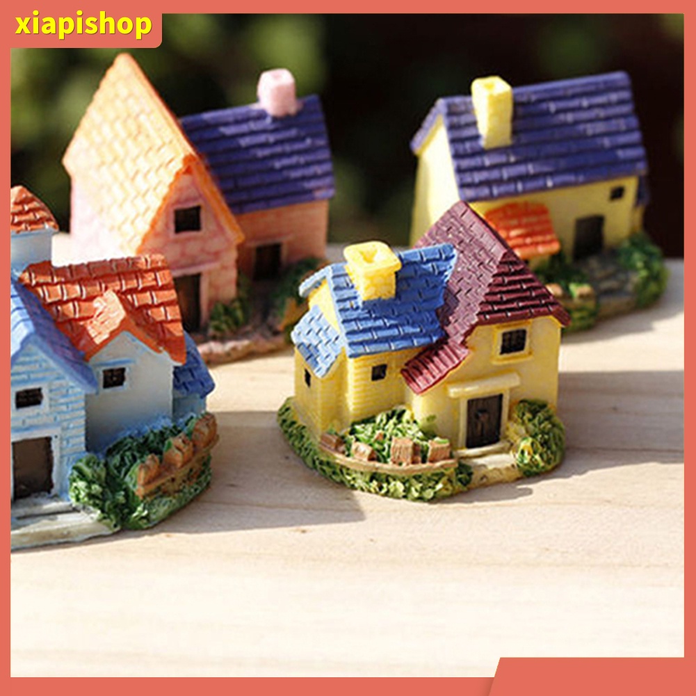 XIAPI+ Mô hình ngôi nhà bằng nhựa dễ thương dùng trang trí