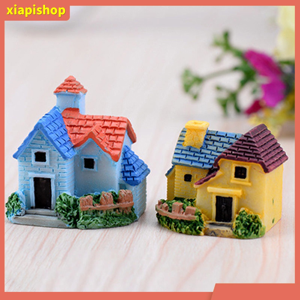 XIAPI+ Mô hình ngôi nhà bằng nhựa dễ thương dùng trang trí