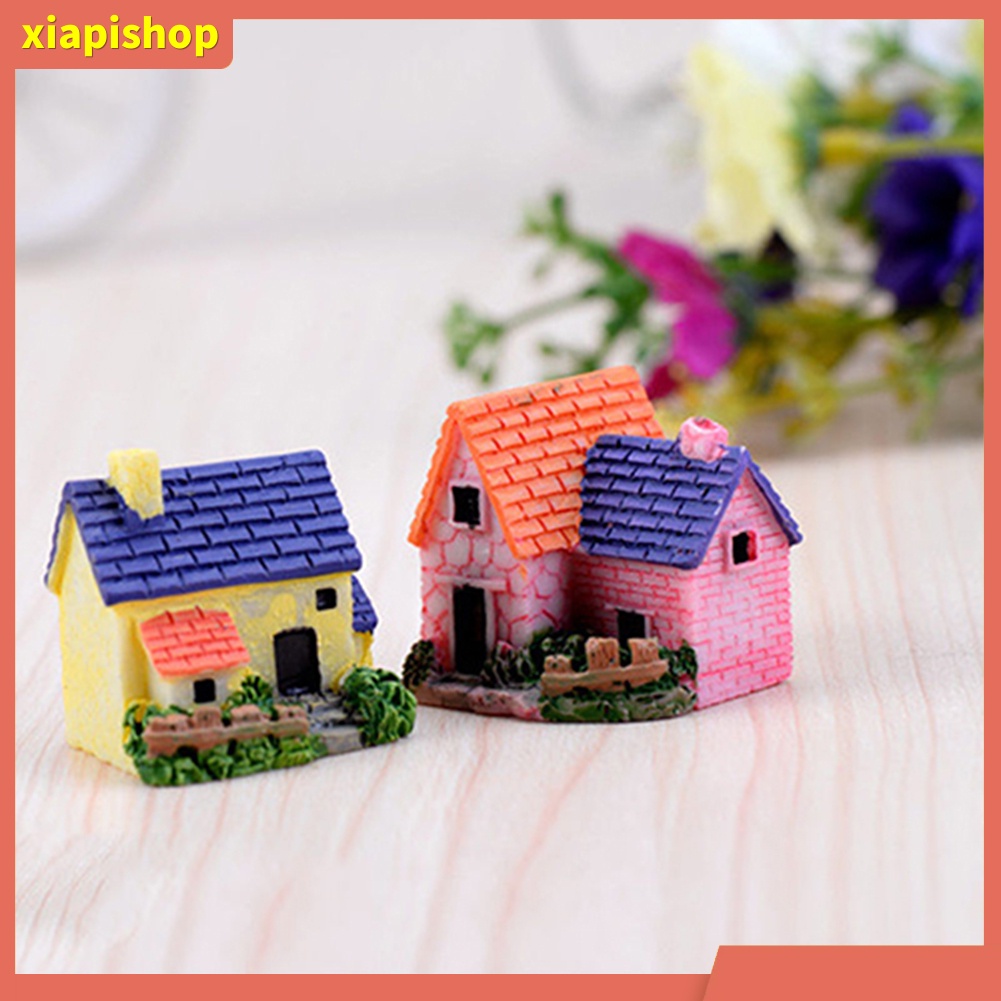 XIAPI+ Mô hình ngôi nhà bằng nhựa dễ thương dùng trang trí