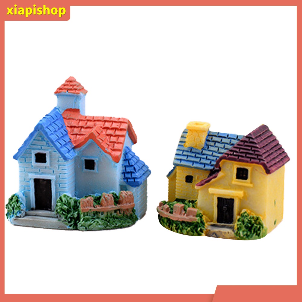 XIAPI+ Mô hình ngôi nhà bằng nhựa dễ thương dùng trang trí