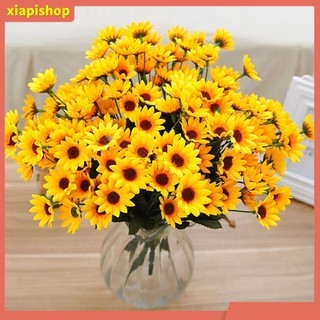XIAPI+ Bó hoa hướng dương giả 7 cành với 15 bông xinh xắn bắt mắt