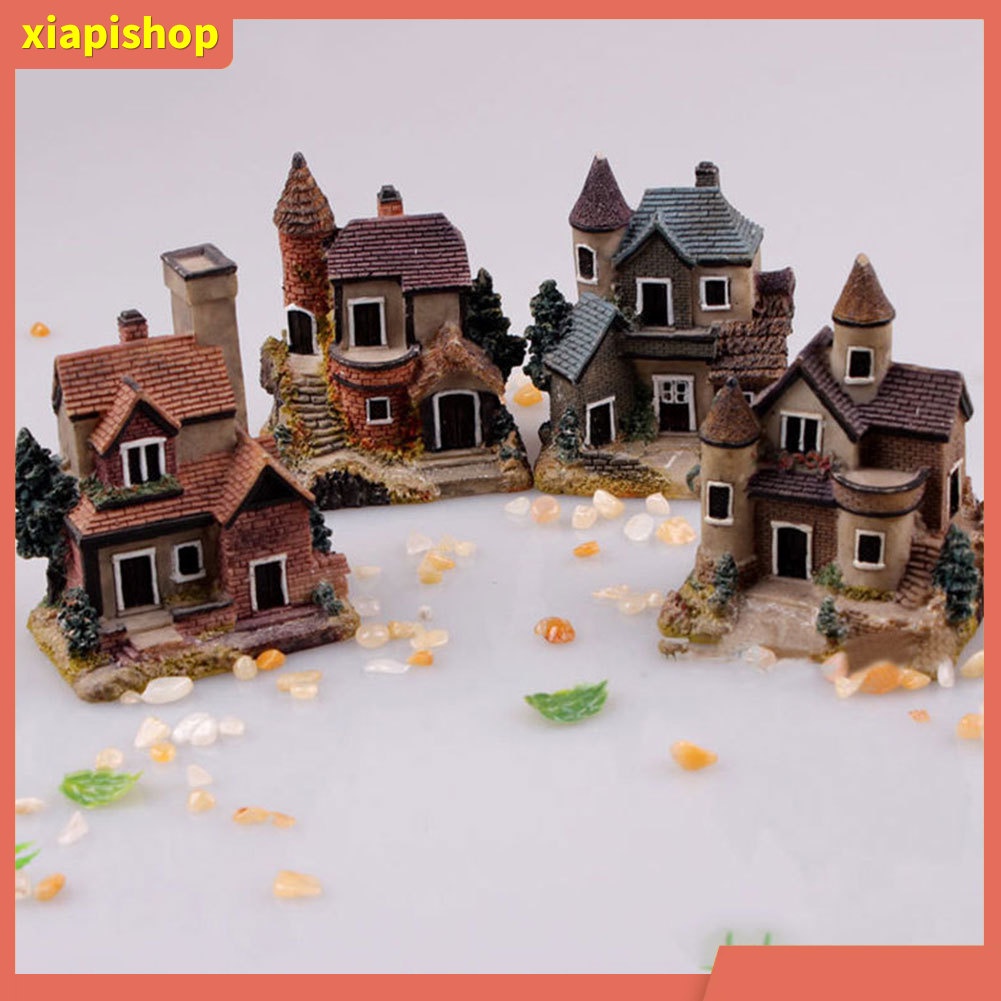 XIAPI+ Mô hình ngôi nhà nhỏ thần tiên trang trí sân vườn