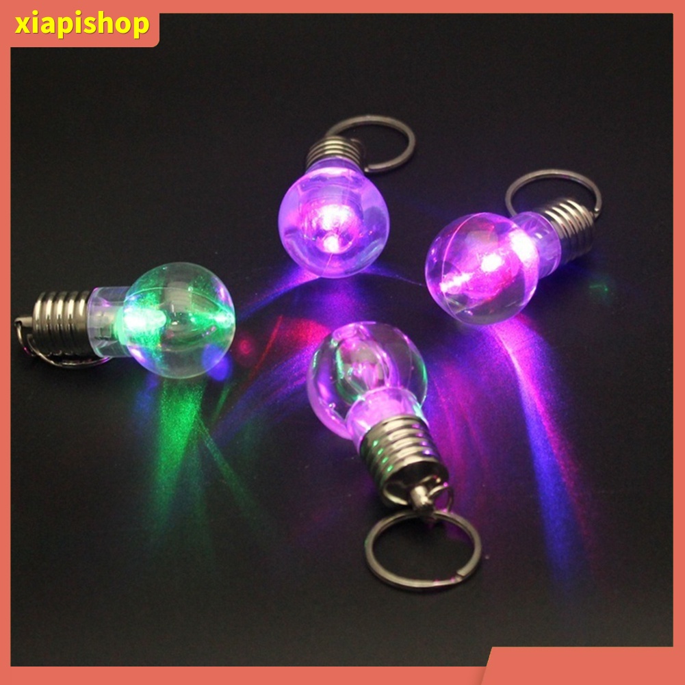 XIAPI+ Móc khóa hình bóng đèn LED đổi màu sáng tạo