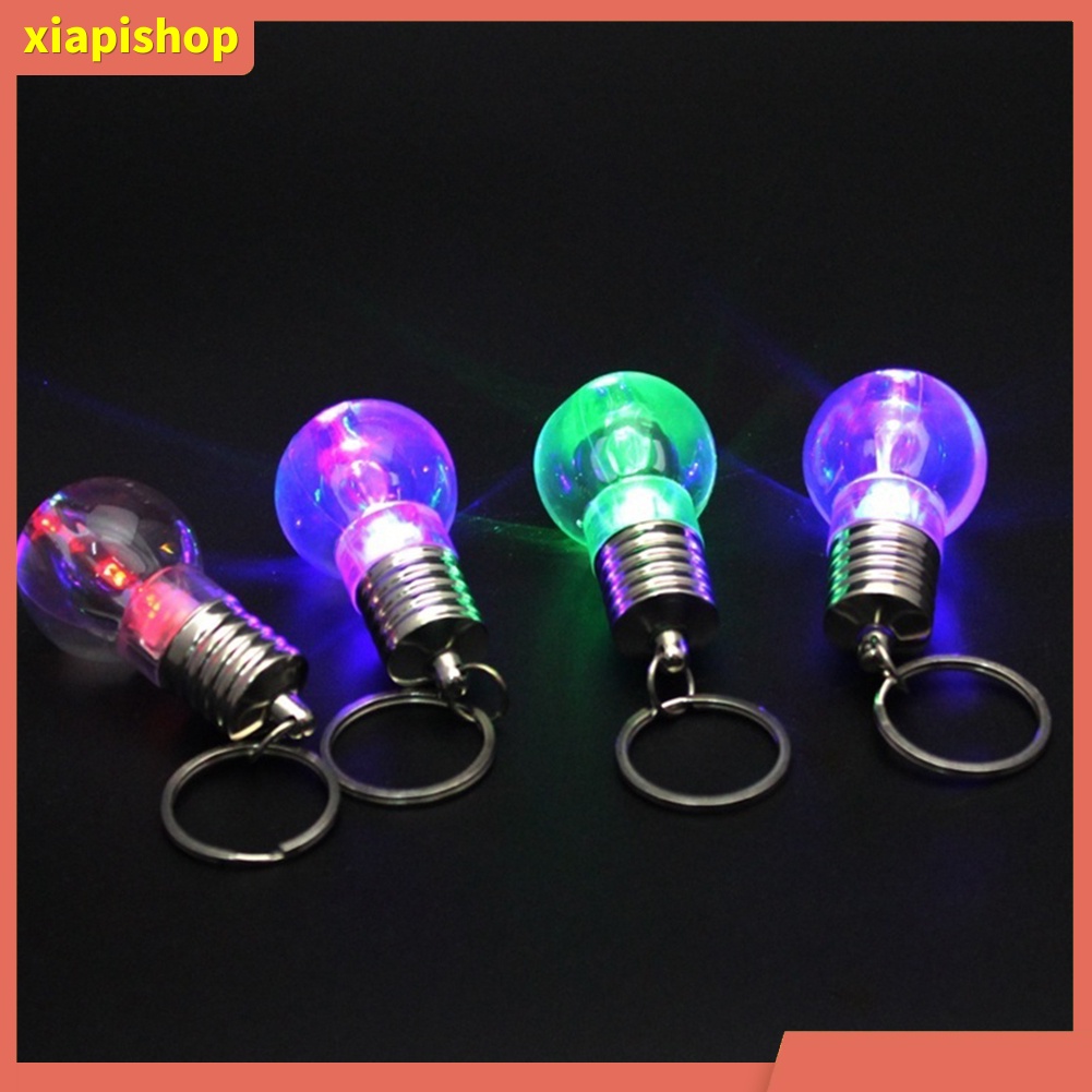 XIAPI+ Móc khóa hình bóng đèn LED đổi màu sáng tạo