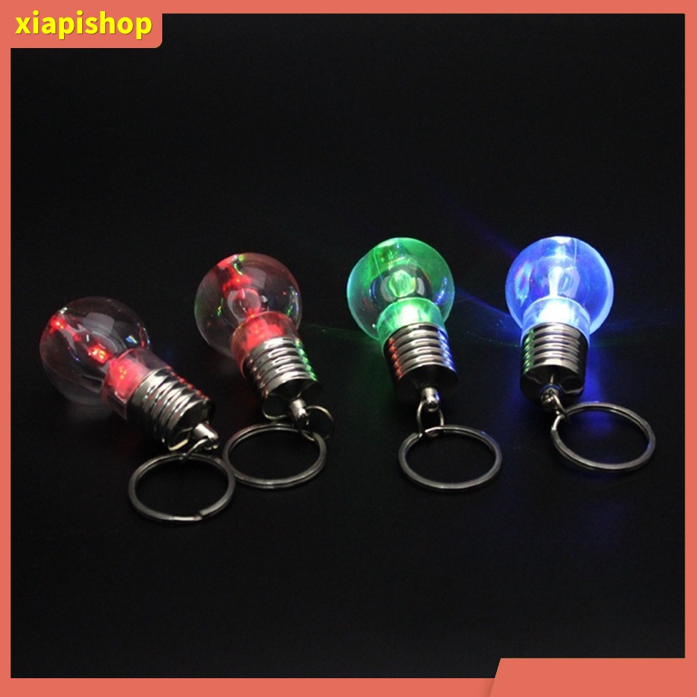 XIAPI+ Móc khóa hình bóng đèn LED đổi màu sáng tạo