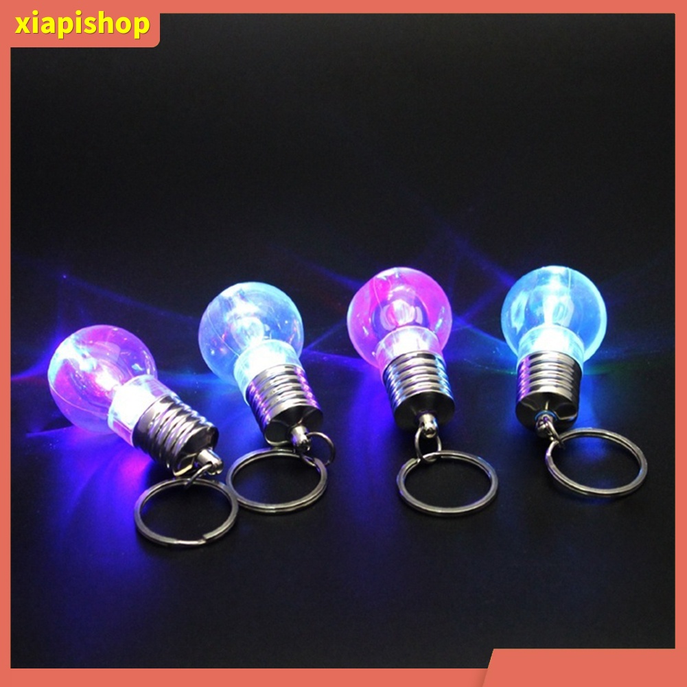 XIAPI+ Móc khóa hình bóng đèn LED đổi màu sáng tạo