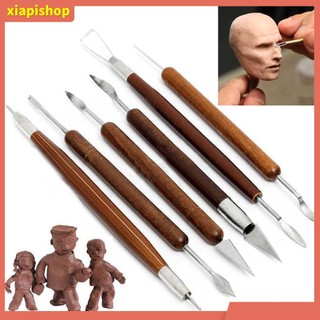 XIAPI+ Bộ 6 món dụng cụ làm mô hình điêu khắc đất sét tiện dụng