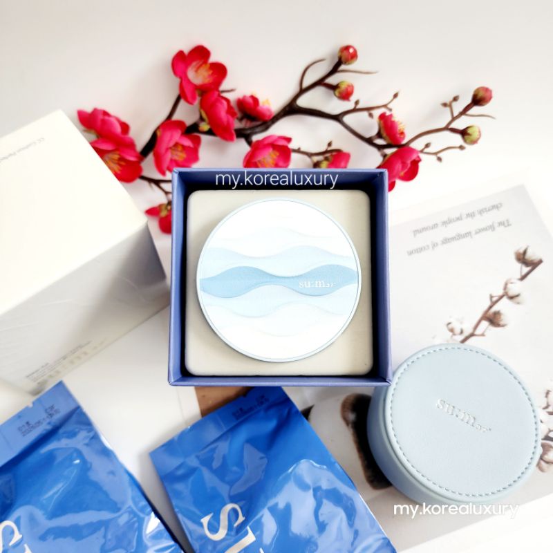 Phấn nước Sum Xanh dành cho da dầu Sum37 Water Full CC Cushion Perfect Finish