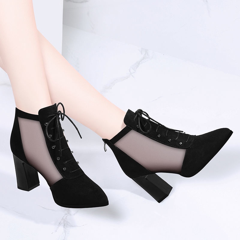 Hàng Mới Về Giày Cao Gót Thoáng Khí Phong Cách Hàn Quốc Thời Trang Xuân Thu 2022 Cho Nữ