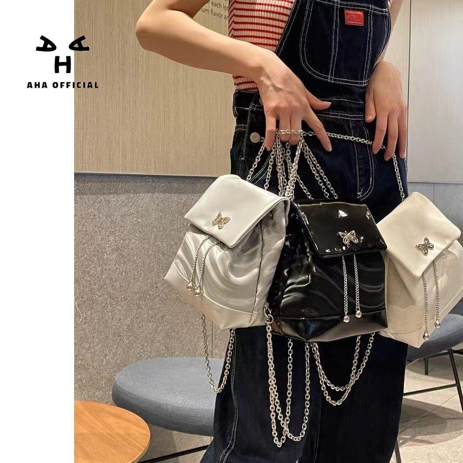 Ba Lô Màu Bạc Thiết Kế Mới Ngọt Ngào Thời Trang Dành Cho Nữ