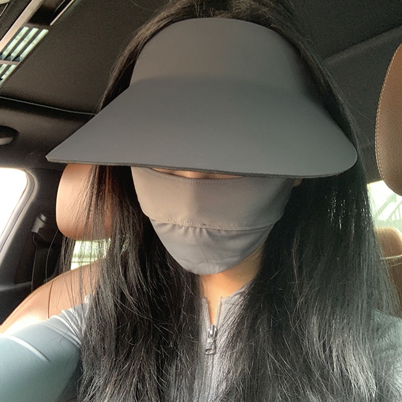 Phụ Kiện Đẹp Mắt Phụ Kiện] Mũ Lưỡi Trai Hở Chóp Che Nắng Mặt Bằng Lụa Băng Thoáng Khí Thể Thao Ngoài Trời Cho Nam Và Nữ